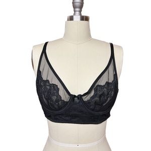 Victoria's Secret Body by Victoria Unlined Demi Bra, Black, 36B